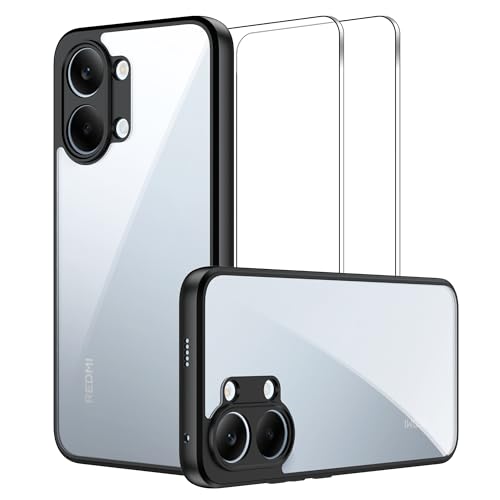 Lemxiee Funda para Xiaomi Poco X8 Pro MAX 5G Case + [2 Pieza] Cristal Templado 