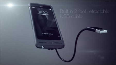 Boomerang, una carcasa modular con cable retráctil incorporado