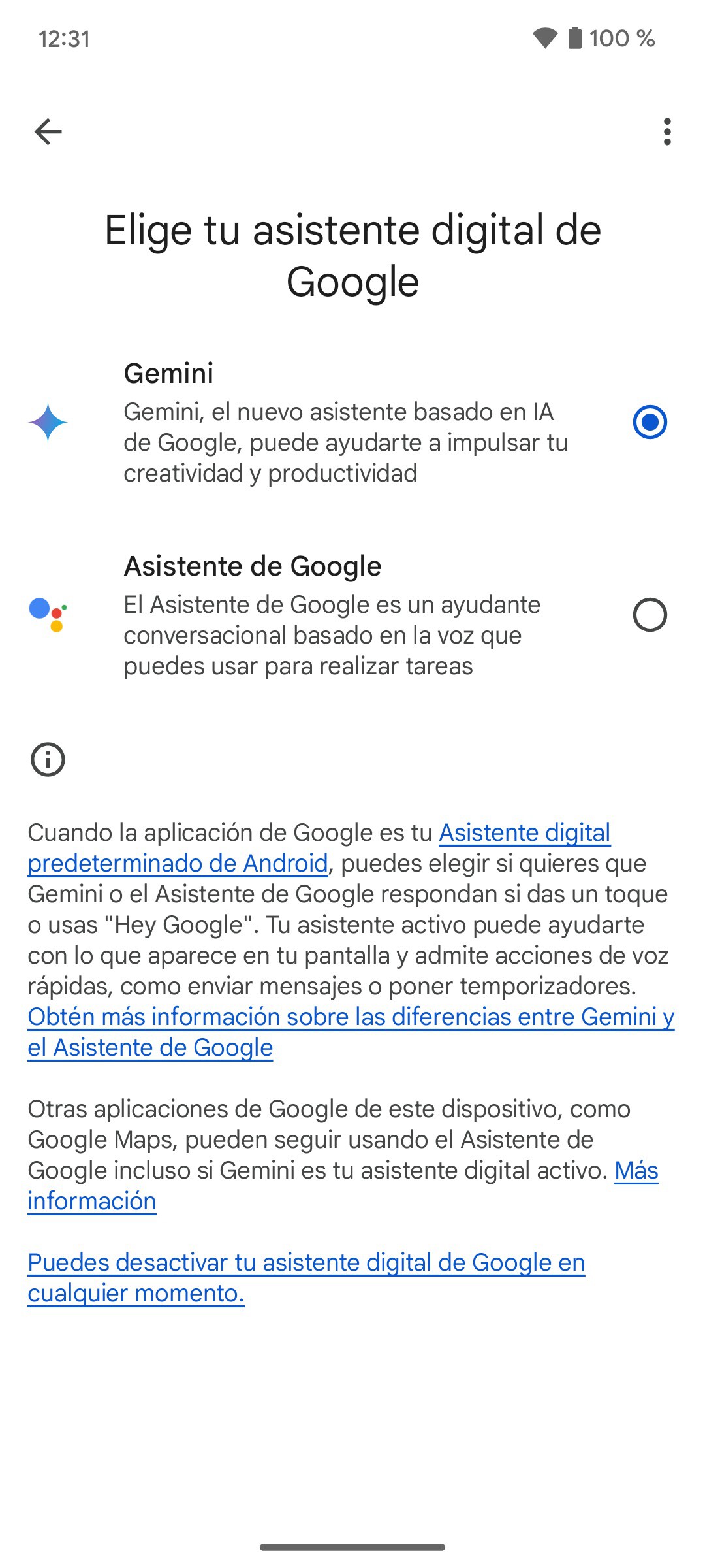 Cómo cambiar el Asistente de Google por Gemini en tu móvil Android