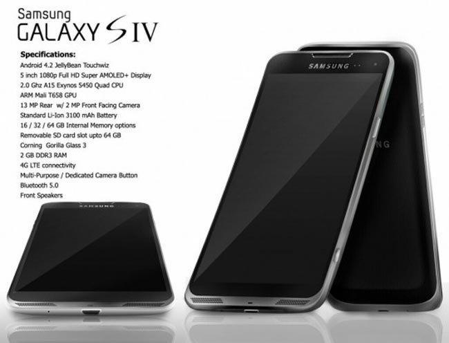 Samsung Galaxy SIV Render