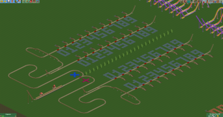 Un jugador de Rollercoaster Tycoon 2 ha creado una calculadora funcional en forma de montaña rusa
