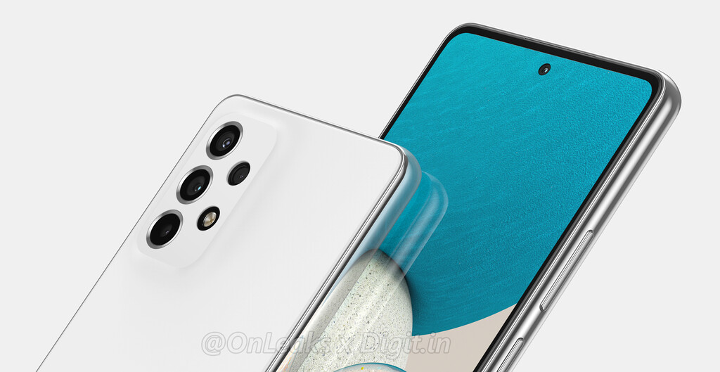 Los renders filtrados del Samsung Galaxy A53 nos adelantan un diseño más fino y el adiós a la toma de auriculares