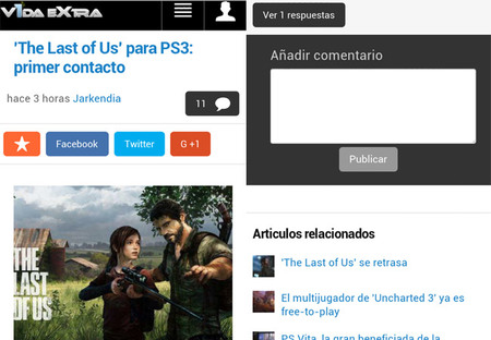 Ya puedes dejar comentarios desde la versión móvil de VidaExtra