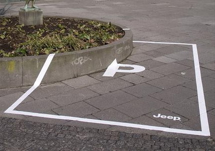 plazas de aparcamiento sólo para Jeep