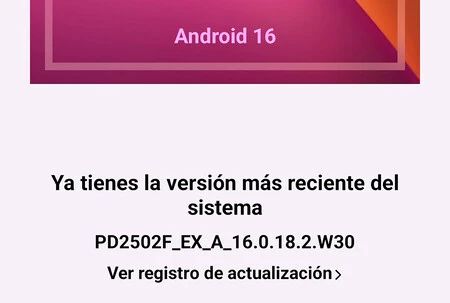 Movil Vivo actualizado a la última versión de Android