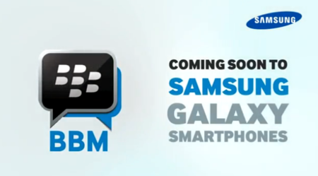 Samsung y BlackBerry empiezan a publicitar la llegada de BBM a los Galaxy