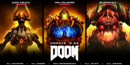 La actualización 6.66 de DOOM que habilita la descarga gratuita de sus DLC se deja ver en un tráiler
