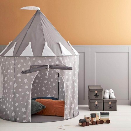 Kids Concept Play Tent In Star Grey 838426
