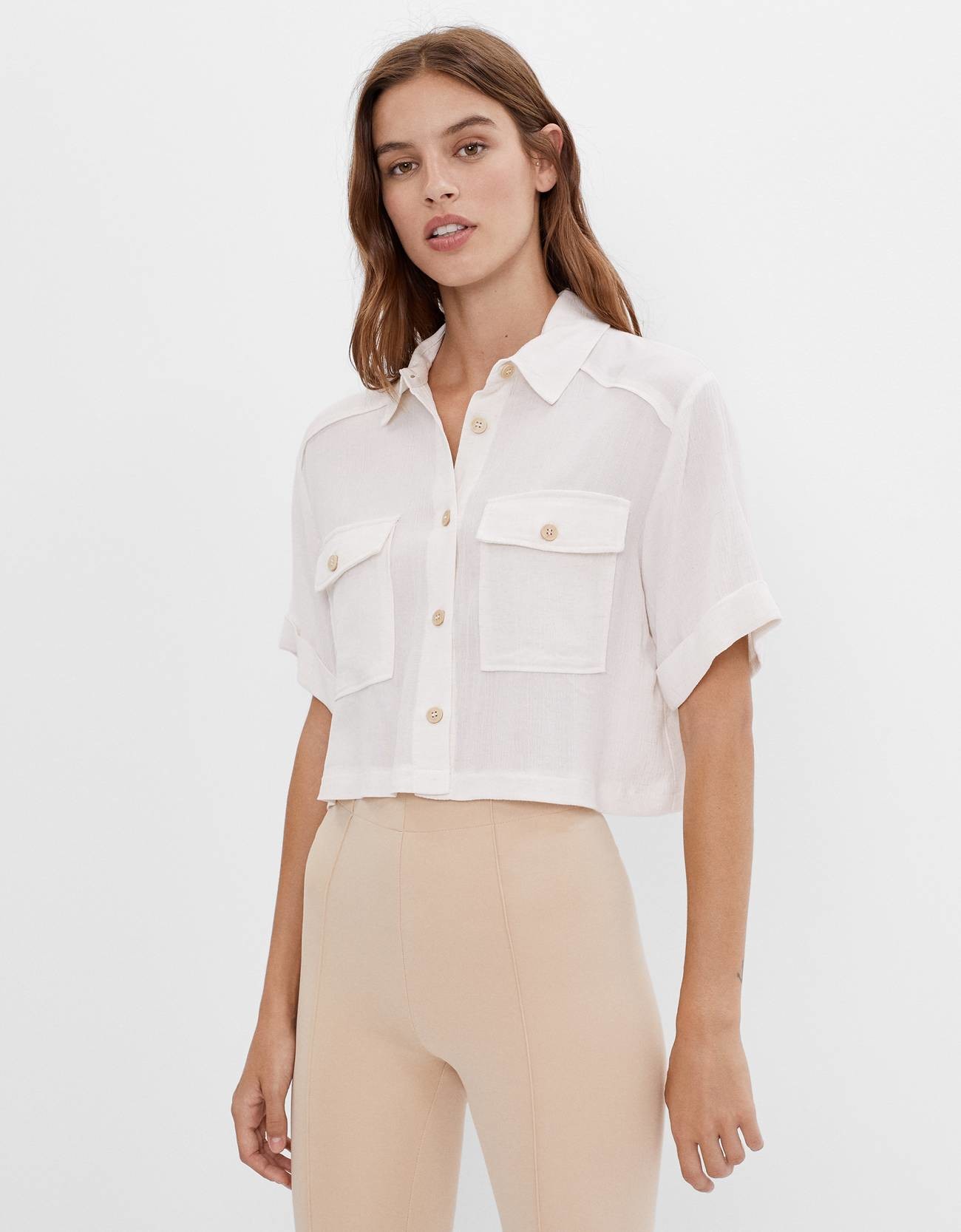 asos blusa blanca