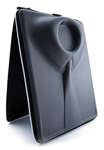 Bolsa para Camisas De Hombre Funda Camisas Viaje Sin Arrugas con Plegador para Transportar Organizador Maleta Regalo para Hombres Negro Cremallera Blanca