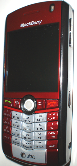 Blackberry roja, imagen real