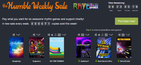 El nuevo Humble Weekly Sale se llena de juegos de ritmo