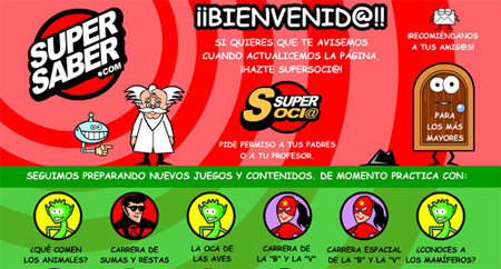 Supersaber.com, para aprender divirtiéndose
