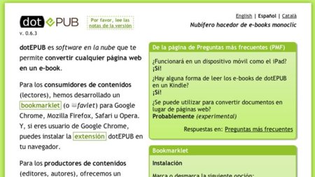 dotEPUB te permite convertir con un click cualquier web en un libro electrónico
