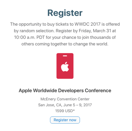 Que la suerte te acompañe: la lotería de la WWDC ya ha abierto