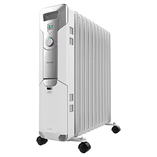 Cecotec Radiador Eléctrico de Aceite ReadyWarm 11000 Space. Bajo Consumo, 2500 W