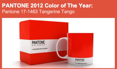 Pantone ya tiene color para 2012: Tangerine Tango