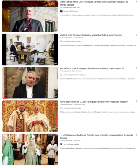 Una simple búsqueda en YouTube nos devuelve decenas de vídeos de Monseñor D. José Rodríguez Carballo hablando | Imagen: Xataka