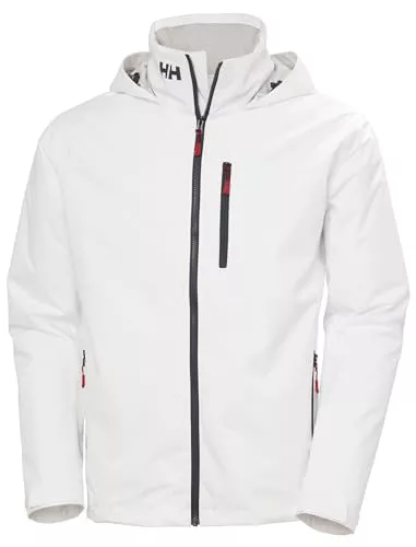 Helly Hansen Men's Crew Hooded Midlayer Jacket 2, White, M