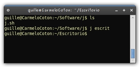 j: mejora la navegación entre directorios con "bash"