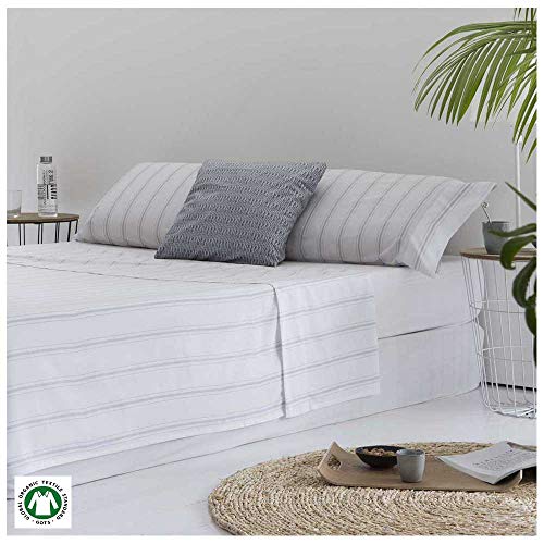COTTON ARTean Juego sábanas Cama 135 Algodón Orgánico ZUMAYA