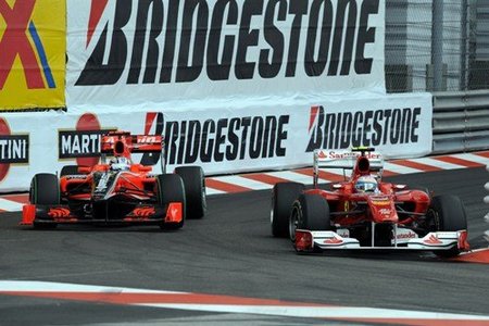 Fernando Alonso en el GP de Mónaco 2010