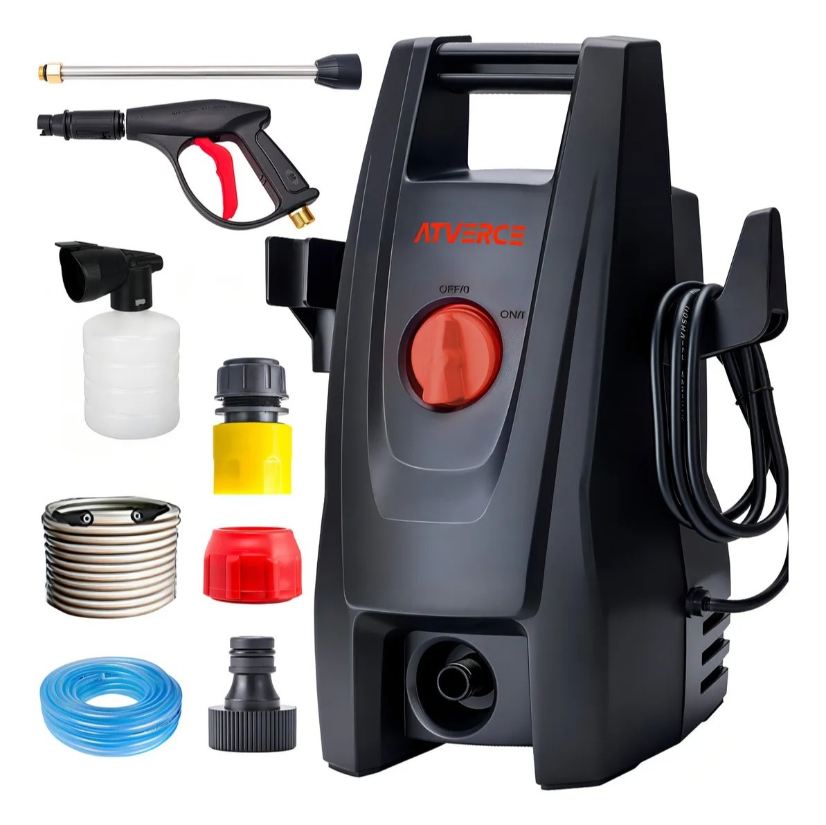 Hidrolavadora eléctrica Atverce - Negro