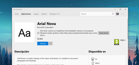 Ahora podremos descargar e instalar tipografías en Windows 10 desde la tienda de Microsoft