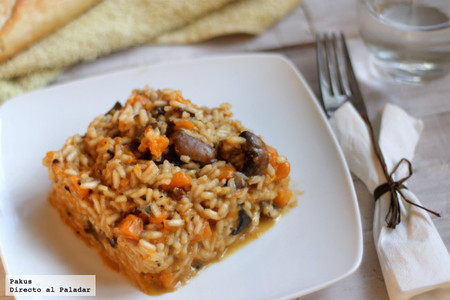Receta de risotto de calabaza y gorgonzola