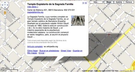 Puntos de interés en Google Maps