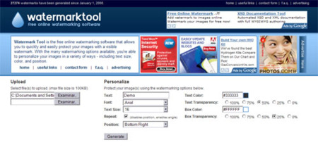 Watermark tool, protege tus imágenes incrustándoles marcas de agua