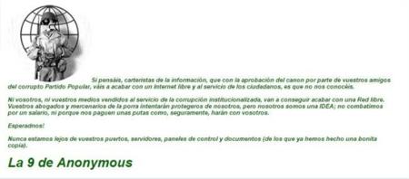 Anonymous hackea la web de AEDE