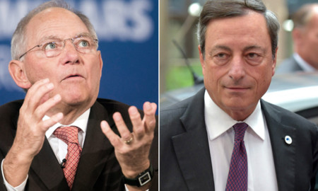 Disputa Mario Draghi Wolfgang Schauble