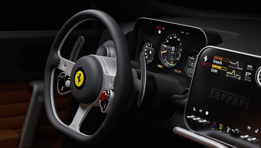 Una pantalla táctil no funciona en un coche: Jony Ive se rebela contra la moda del estilo Tesla en su primer Ferrari 