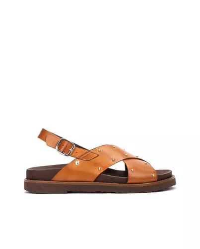 Pikolinos Sandalias planas en Cuero AITANA para Mujer Color BRANDY