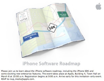 Evento de Apple y el SDK del iPhone el próximo día 6 de marzo