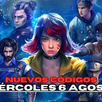 Códigos Free Fire Max hoy Miércoles 6 de Agosto con recompensas gratuitas 