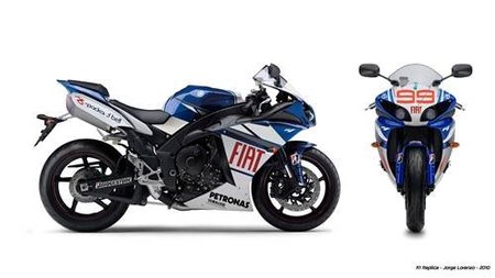 Yamaha YZF 2010 R1 réplica Fiat Yamaha y Tech 3