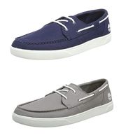 Desde 20,15 euros en Amazon podemos hacernos con estos  mocasines Timberland Bayham Canvas en tres colores distintos 
