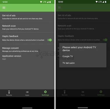 Android TV リモコン