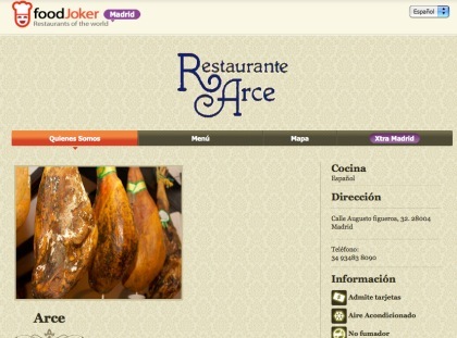 FoodJoker, un directorio mundial de restaurantes