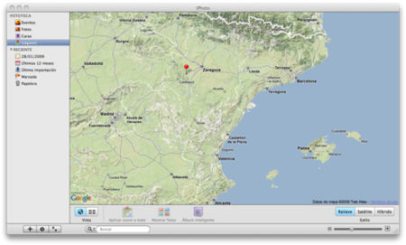 Añade scroll a los mapas de iPhoto 09