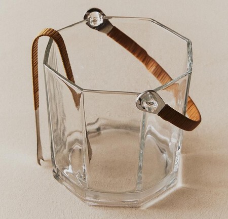 Set Cubitera Vidrio Y Pinzas