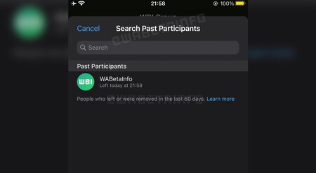 Listado Participantes Grupo