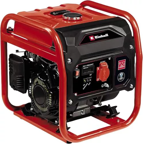 Einhell Generador eléctrico (gasolina) TC-IG 1100 (máx. 1100 W, depósito de 6,5 l, enchufe de 230 V, nivel de potencia sonora 95 dB, bastidor, interruptor de sobrecargas, fusible de falta de aceite)