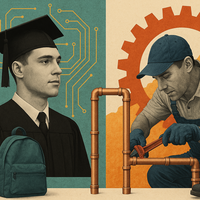 Ser fontanero o estudiar cuatro años en la universidad: la Gen Z frente al dilema de que una IA pueda dejarles sin trabajo en el futuro 