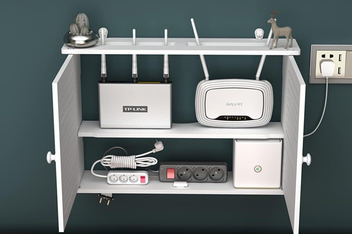 Caja Para Cables Organizador Caja Router Pared Elegante Y Discreta