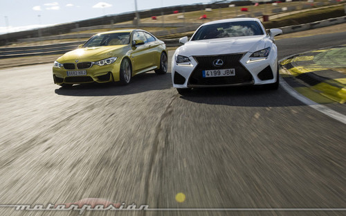 Lexus RC F contra BMW M4 Coupé, comparativa (parte 1)