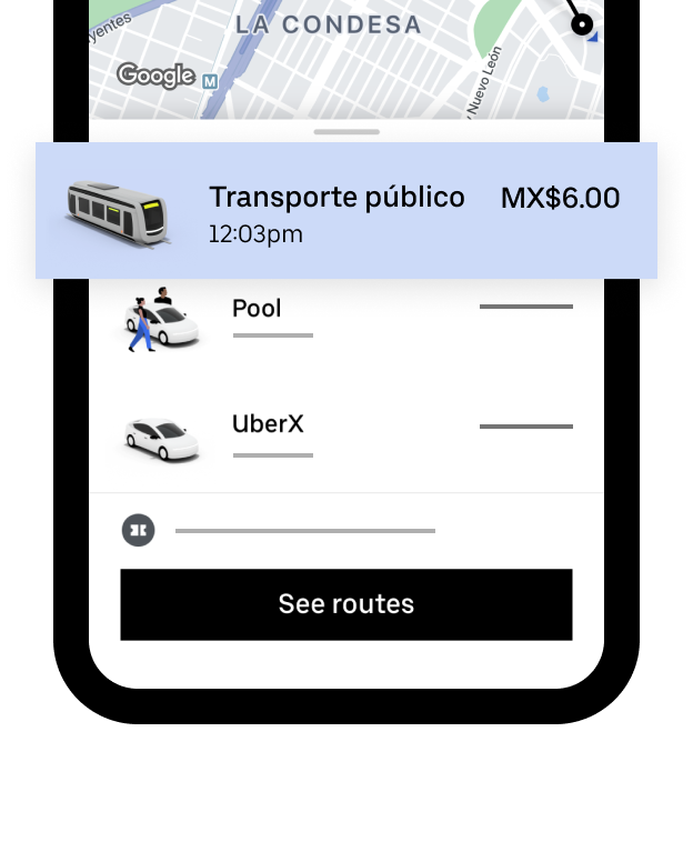 Uber para saber a qué hora llega el Metro, ahora la app mostrará