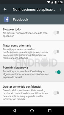 Notificaciones emergentes